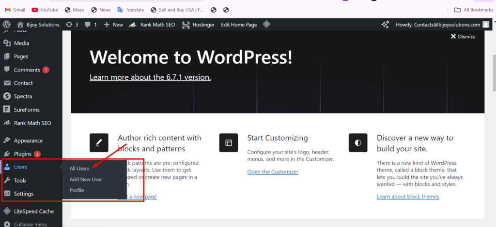 website access step 3