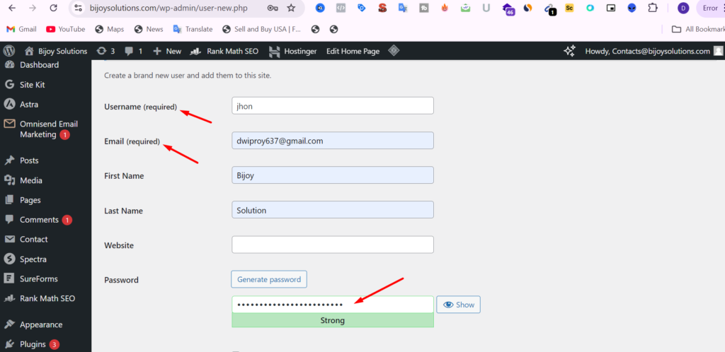 website access step 5