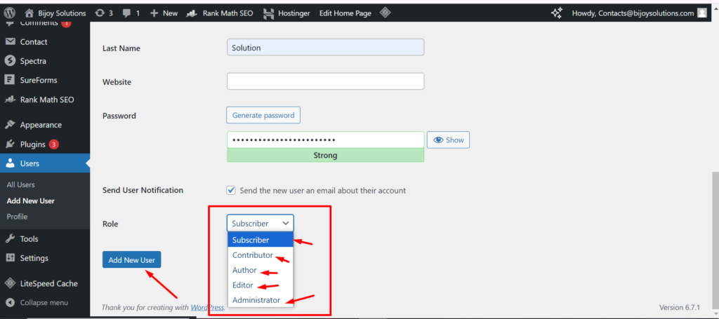 website access step 6